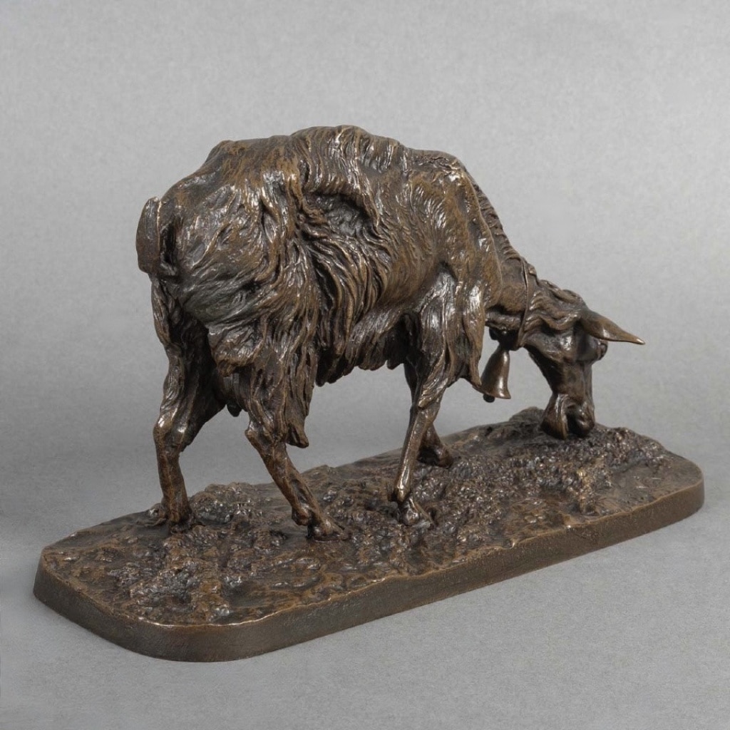 Sculpture – Chèvre Broutant , Pierre – Jules Mêne (1810-1879) – Bronze 11 Sculpture – Chèvre Broutant , Pierre – Jules Mêne (1810-1879) – Bronze 11