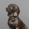 Sculpture – Basset Assis (Ravageot) , Emmanuel Frémiet (1824 -1910) – Bronze 20