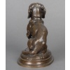 Sculpture – Basset Assis (Ravageot) , Emmanuel Frémiet (1824 -1910) – Bronze 22