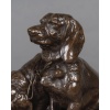 Sculpture – Groupe De Bassets , Ravageot Et Ravageode , Emmanuel Frémiet (1824 -1910) – Bronze 20