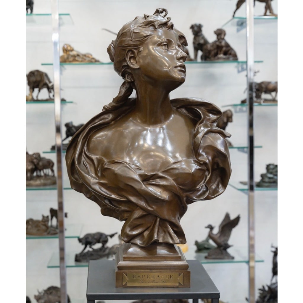 Sculpture – Éspérance , Félix Pierre Richard (1848-1912) – Bronze 2