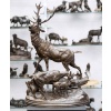 Sculpture – Famille De Cervidés , Hippolyte Heizler (1828-1871) – Bronze 12