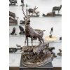 Sculpture – Famille De Cervidés , Hippolyte Heizler (1828-1871) – Bronze 13