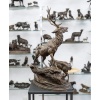 Sculpture – Famille De Cervidés , Hippolyte Heizler (1828-1871) – Bronze 17