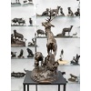 Sculpture – Famille De Cervidés , Hippolyte Heizler (1828-1871) – Bronze 18