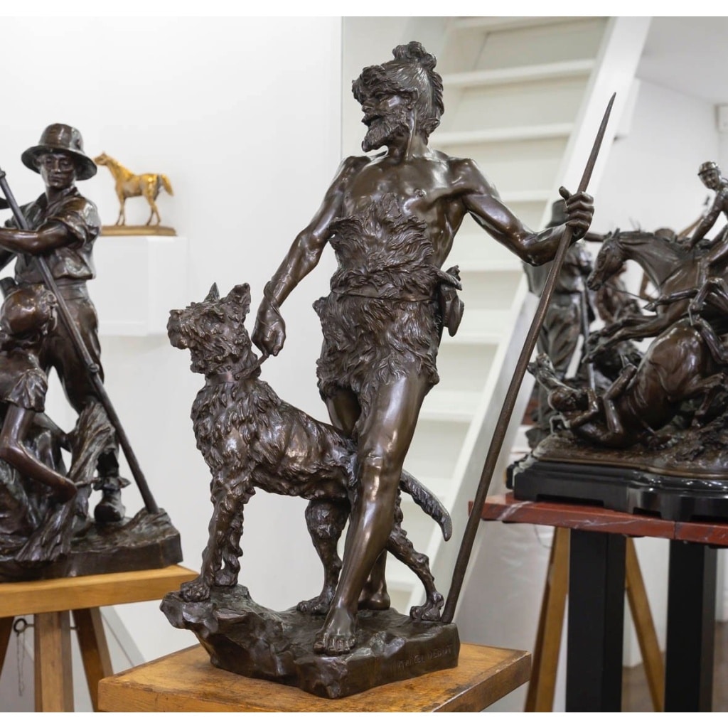 Sculpture – Le Chasseur Gaulois , Marcel Debut (1865-1933) – Bronze 3 Sculpture – Le Chasseur Gaulois , Marcel Debut (1865-1933) – Bronze 3