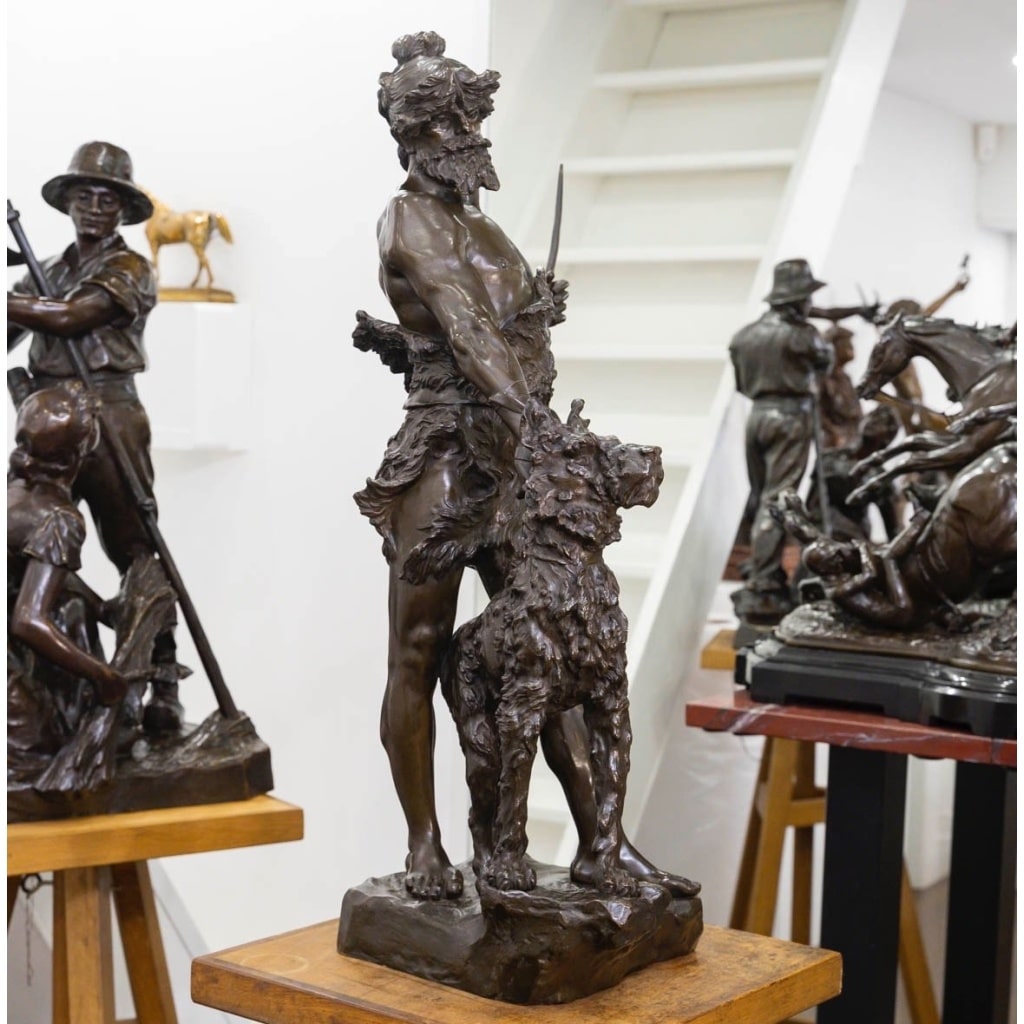 Sculpture – Le Chasseur Gaulois , Marcel Debut (1865-1933) – Bronze 10 Sculpture – Le Chasseur Gaulois , Marcel Debut (1865-1933) – Bronze 10