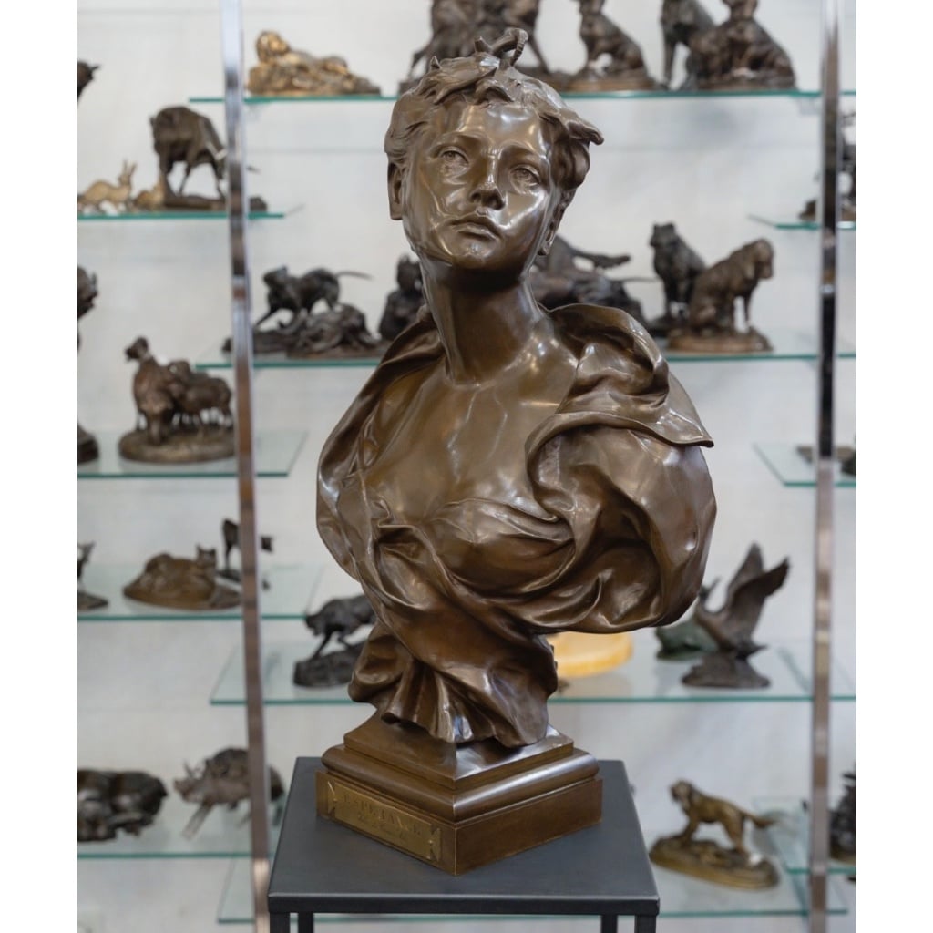 Sculpture – Éspérance , Félix Pierre Richard (1848-1912) – Bronze 3