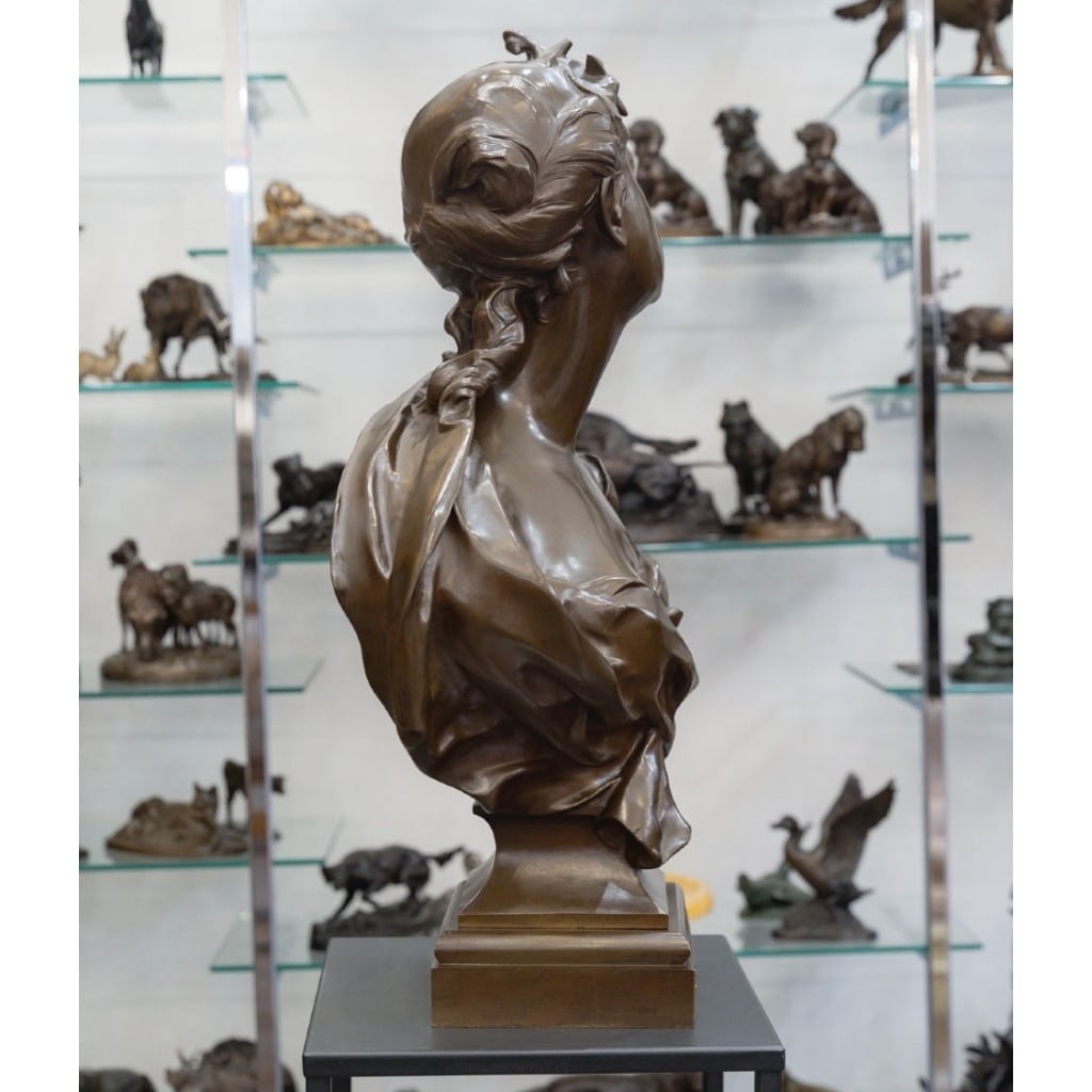 Sculpture – Éspérance , Félix Pierre Richard (1848-1912) – Bronze 7