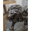 Sculpture – Le Lion Marchant , Antoine – Louis Barye (1795-1875) – Bronze 14