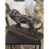 Sculpture – Le Lion Marchant , Antoine – Louis Barye (1795-1875) – Bronze 15