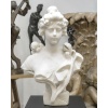 Sculpture – Buste De Jeune Femme Aux Fleurs , Vittorio Pochini (1860-1908) – Marbre 13 Sculpture – Buste De Jeune Femme Aux Fleurs , Vittorio Pochini (1860-1908) – Marbre 13