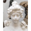 Sculpture – Buste De Jeune Femme Aux Fleurs , Vittorio Pochini (1860-1908) – Marbre 15 Sculpture – Buste De Jeune Femme Aux Fleurs , Vittorio Pochini (1860-1908) – Marbre 15