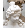 Sculpture – Buste De Jeune Femme Aux Fleurs , Vittorio Pochini (1860-1908) – Marbre 20 Sculpture – Buste De Jeune Femme Aux Fleurs , Vittorio Pochini (1860-1908) – Marbre 20