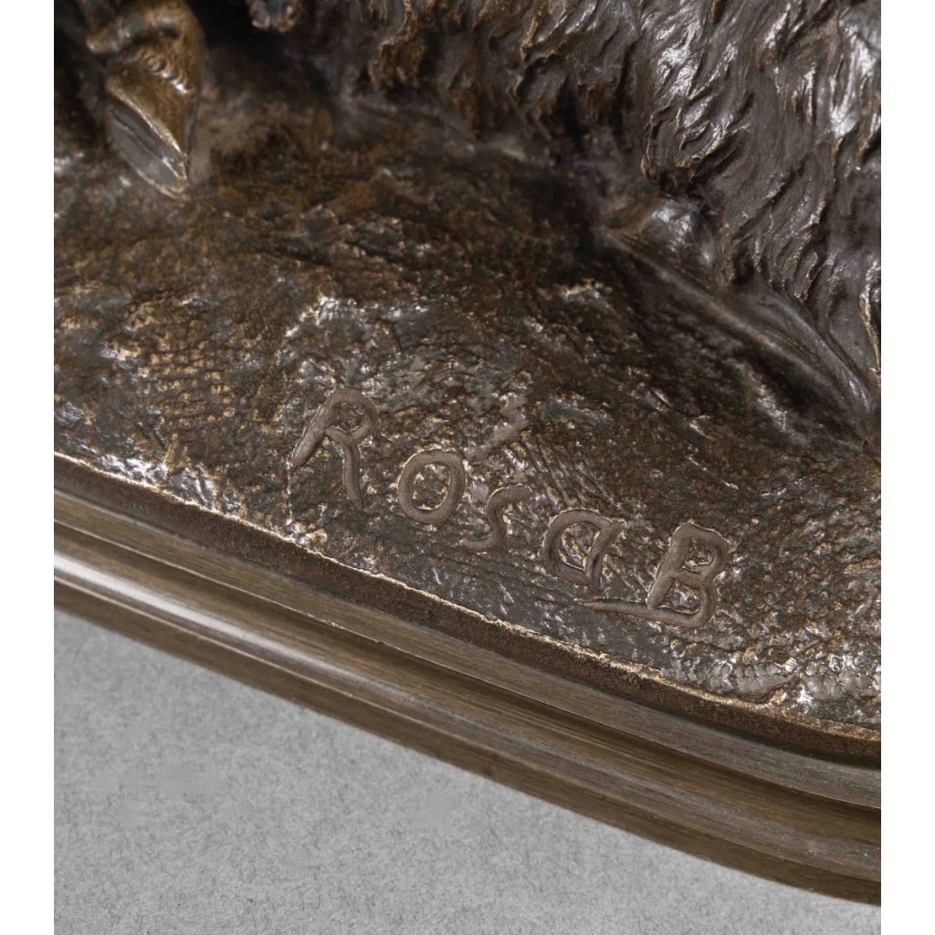 Sculpture – Mouton Couché , Rosa Bonheur (1822-1899) – Bronze 9