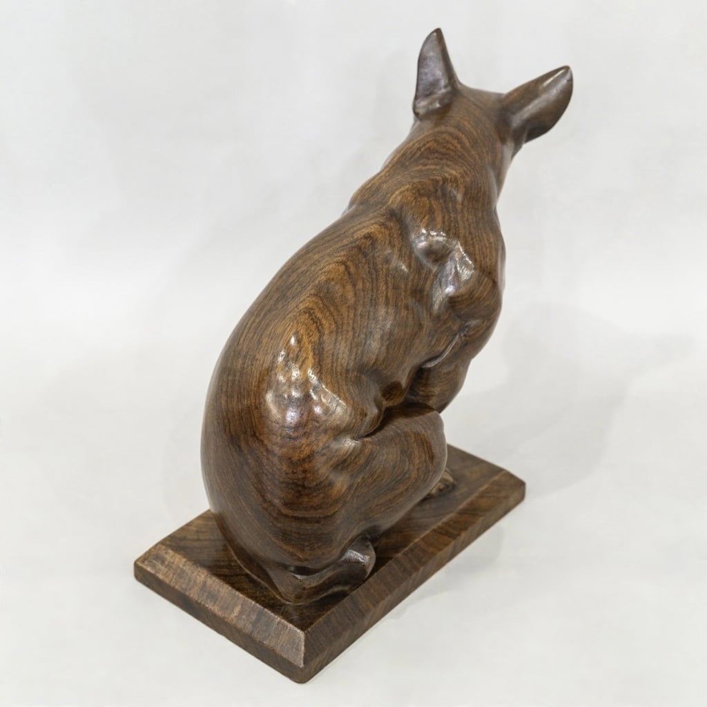 Sculpture – Le Bouledogue , Louis Henri Nicot (1878-1944) – Bois 8