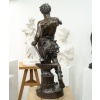 Sculpture – Le Travail , Eugène Marioton (1857-1933) – Bronze 17