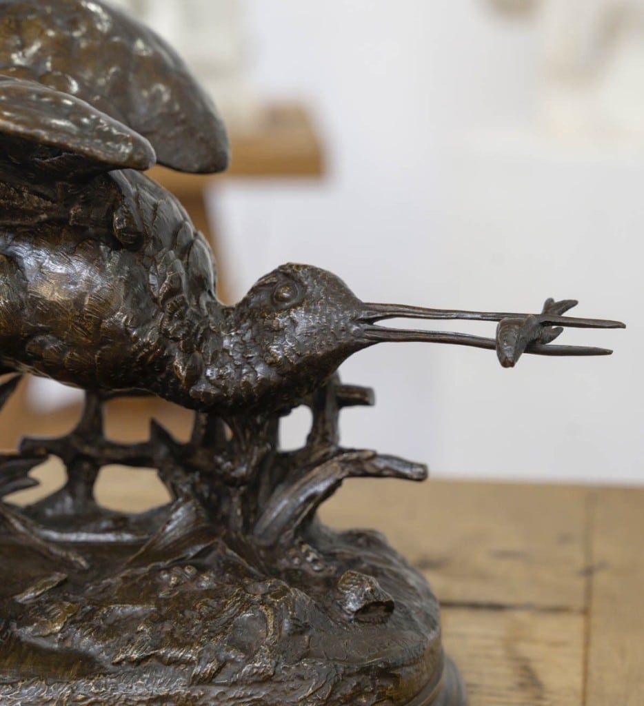 Sculpture – Bécasse À L’ Envol , Jules Moigniez (1835-1894) – Bronze 4
