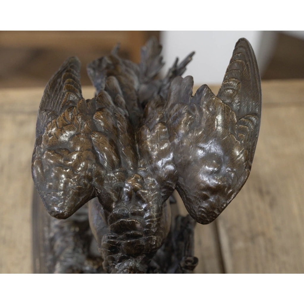 Sculpture – Bécasse À L’ Envol , Jules Moigniez (1835-1894) – Bronze 10