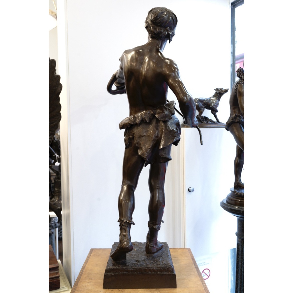 Sculpture – Le Charmeur De Serpent , Eugène Marioton (1857-1933) – Bronze 5 Sculpture – Le Charmeur De Serpent , Eugène Marioton (1857-1933) – Bronze 5