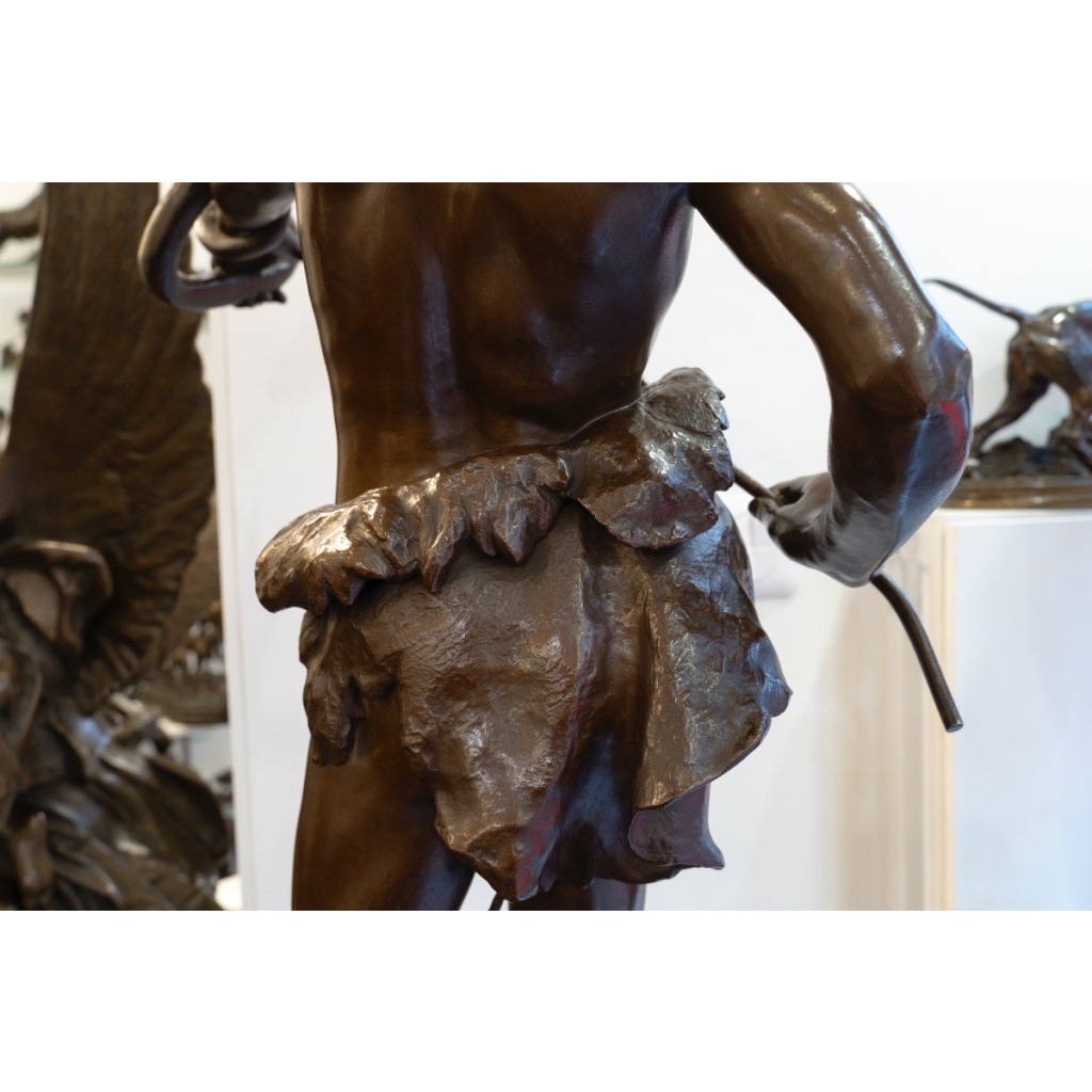 Sculpture – Le Charmeur De Serpent , Eugène Marioton (1857-1933) – Bronze 7 Sculpture – Le Charmeur De Serpent , Eugène Marioton (1857-1933) – Bronze 7