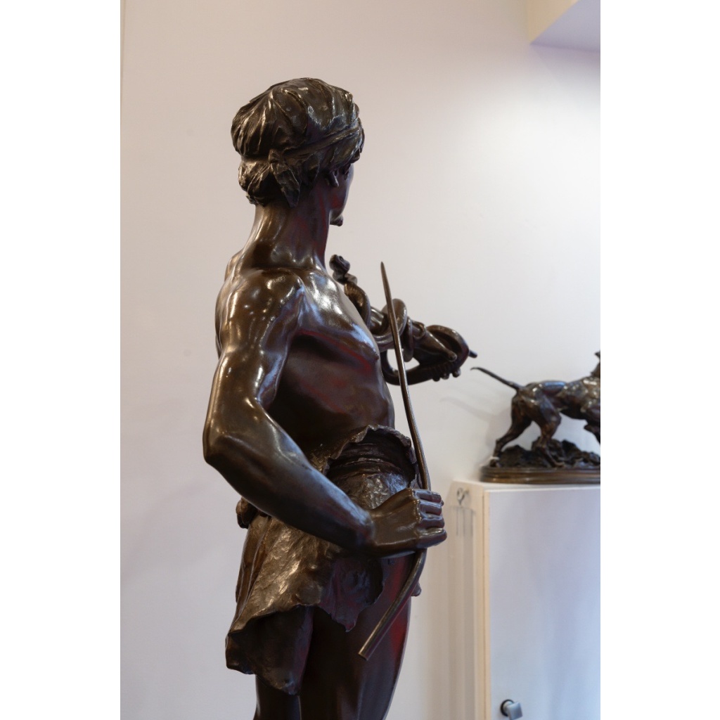 Sculpture – Le Charmeur De Serpent , Eugène Marioton (1857-1933) – Bronze 9 Sculpture – Le Charmeur De Serpent , Eugène Marioton (1857-1933) – Bronze 9