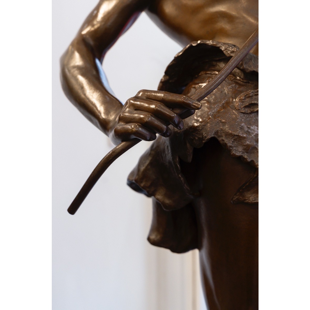 Sculpture – Le Charmeur De Serpent , Eugène Marioton (1857-1933) – Bronze 11 Sculpture – Le Charmeur De Serpent , Eugène Marioton (1857-1933) – Bronze 11