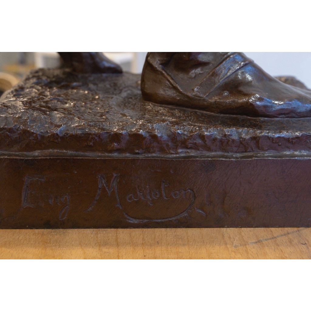 Sculpture – Le Charmeur De Serpent , Eugène Marioton (1857-1933) – Bronze 13 Sculpture – Le Charmeur De Serpent , Eugène Marioton (1857-1933) – Bronze 13