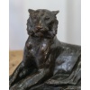 Sculpture – Le Tigre Couché , François Auguste Hippolyte Peyrol (1856-1929) – Bronze 12 Sculpture – Le Tigre Couché , François Auguste Hippolyte Peyrol (1856-1929) – Bronze 12