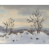 Jean-Laurent BUFFET-CHALLIÉ (1880-1943) Paysage de neige, Jura 16