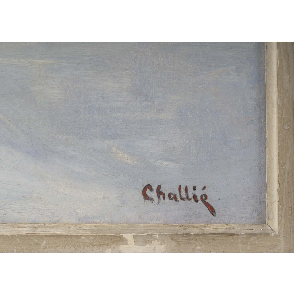 Jean-Laurent BUFFET-CHALLIÉ (1880-1943) Paysage de neige, Jura 11