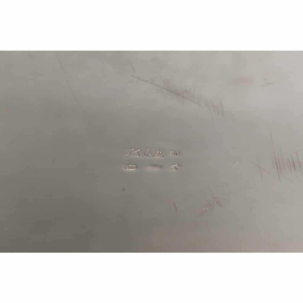 DE VECCHI – Vase/Rafraichissoir en argent massif design Italien 1970 13