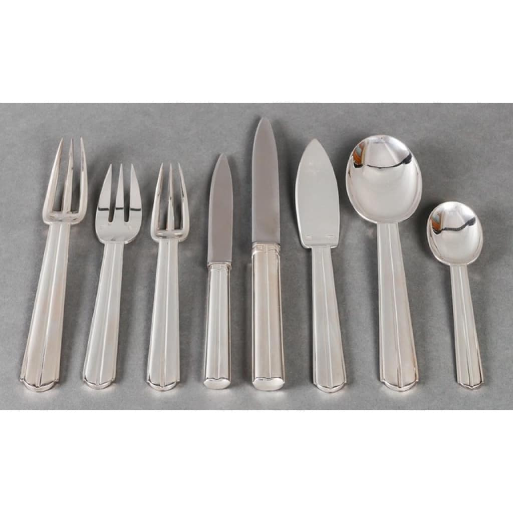 Jean E. Puiforcat – Ménagère « Chantaco » 71 pièces 9