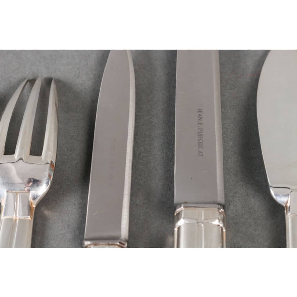 Jean E. Puiforcat – Ménagère « Chantaco » 71 pièces 4