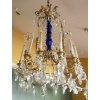 De style Louis XVI Paire de lustres en cristal et bronze 13