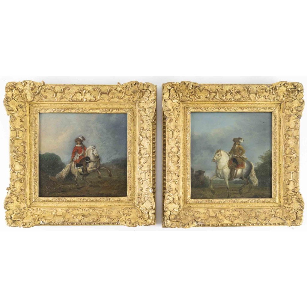  » Paire de portraits de cavaliers. Ecole hollandaise du XVIIème siècle » 11