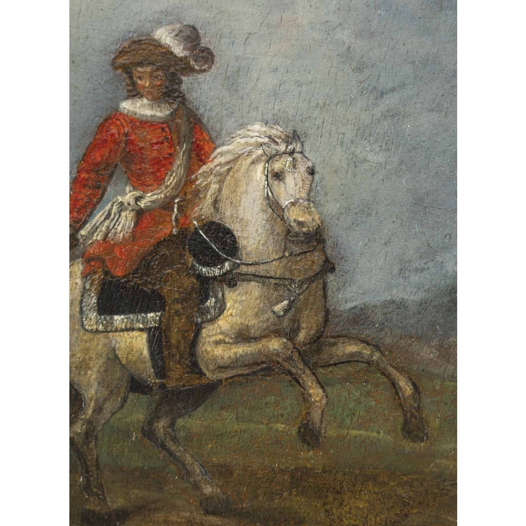  » Paire de portraits de cavaliers. Ecole hollandaise du XVIIème siècle » 7