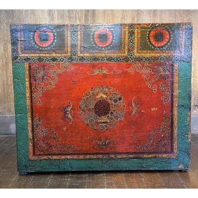 Buffet ancien chinois 4 portes + 2 tiroirs