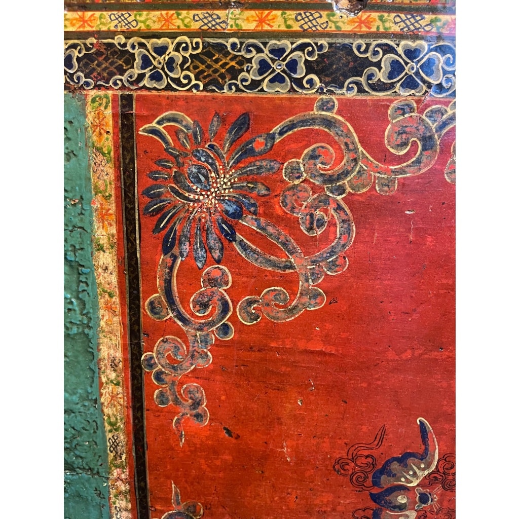 Buffet ancien chinois 4 portes + 2 tiroirs 10