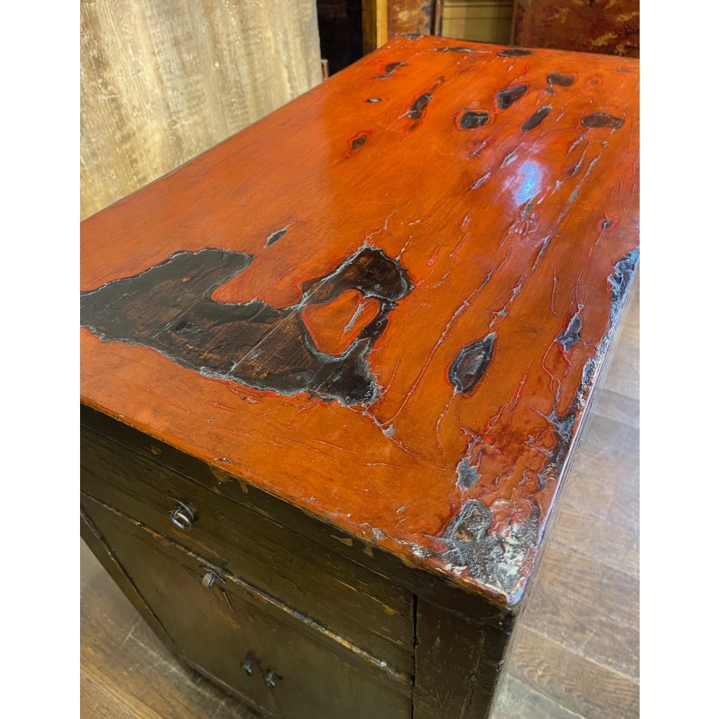 Buffet ancien chinois 4 portes + 2 tiroirs 18