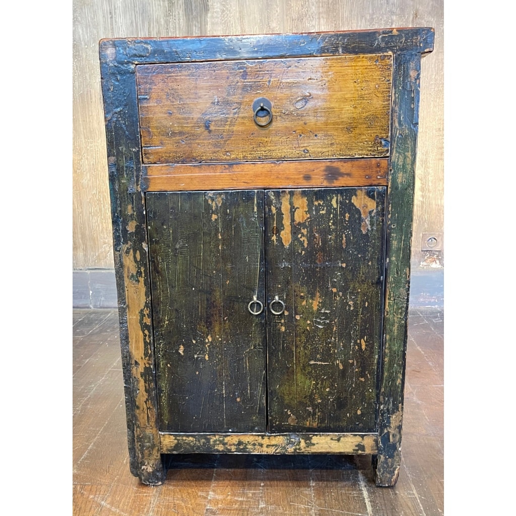 Buffet ancien chinois 4 portes + 2 tiroirs 6