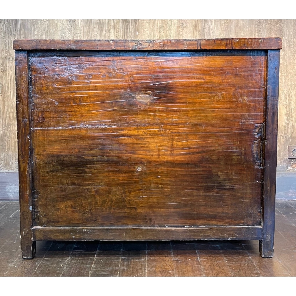 Buffet ancien chinois 4 portes + 2 tiroirs 5