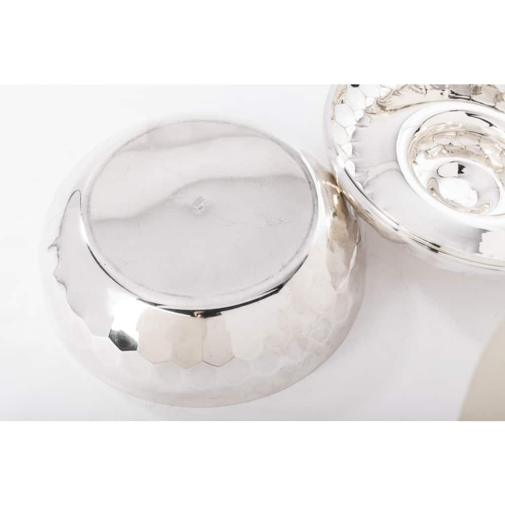 Coffret en argent massif martelé Epoque XXe Italie du Nord 11 Coffret en argent massif martelé Epoque XXe Italie du Nord 11