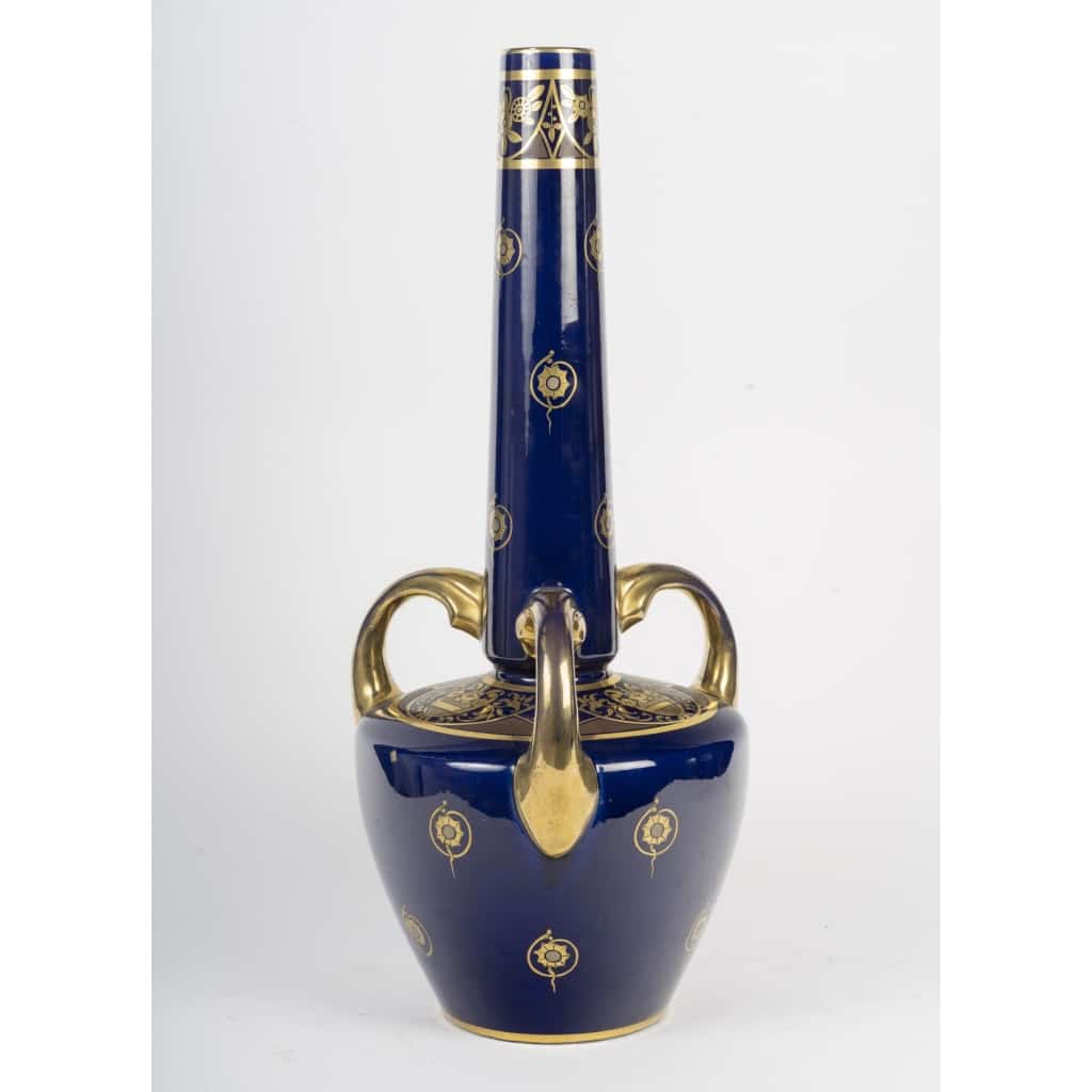 Grand vase en porcelaine par Jaget – Pinon 4