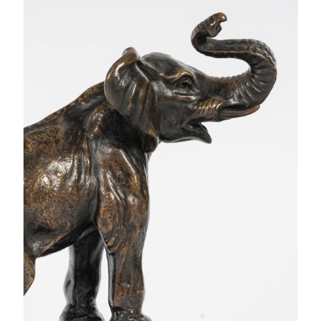 Sculpture – L’Éléphant , Eugène Bernoud (1858-1910) – Bronze 4