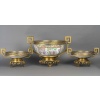 Important ensemble de trois coupes en porcelaine de Canton et bronze doré – Chine XIXᵉ – Style Napoléon III 12
