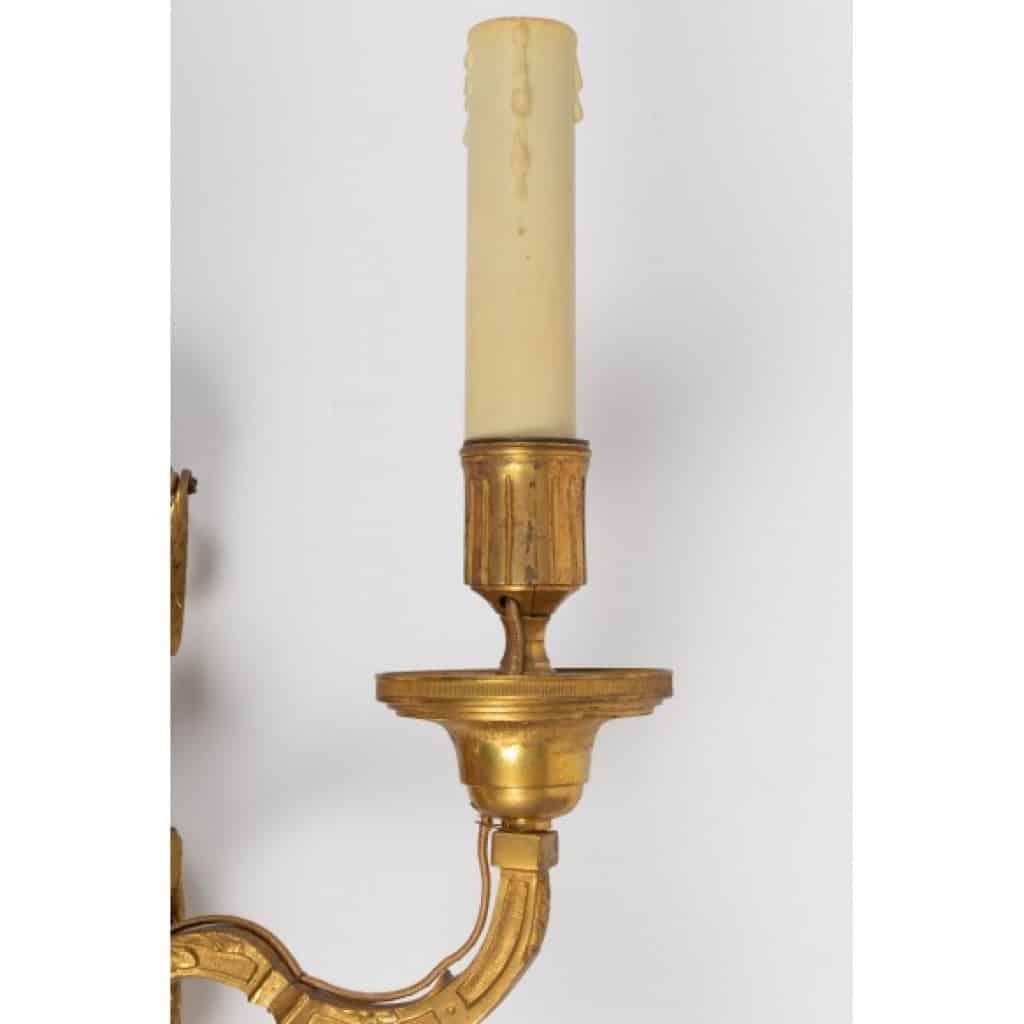 Suite de quatre appliques de style Louis XVI. XIXème siècle 4