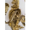 Paire de grandes appliques à trois bras de lumières de style Louis XV Rocaille en bronze doré, vers 1850 19 Paire de grandes appliques à trois bras de lumières de style Louis XV Rocaille en bronze doré, vers 1850 19