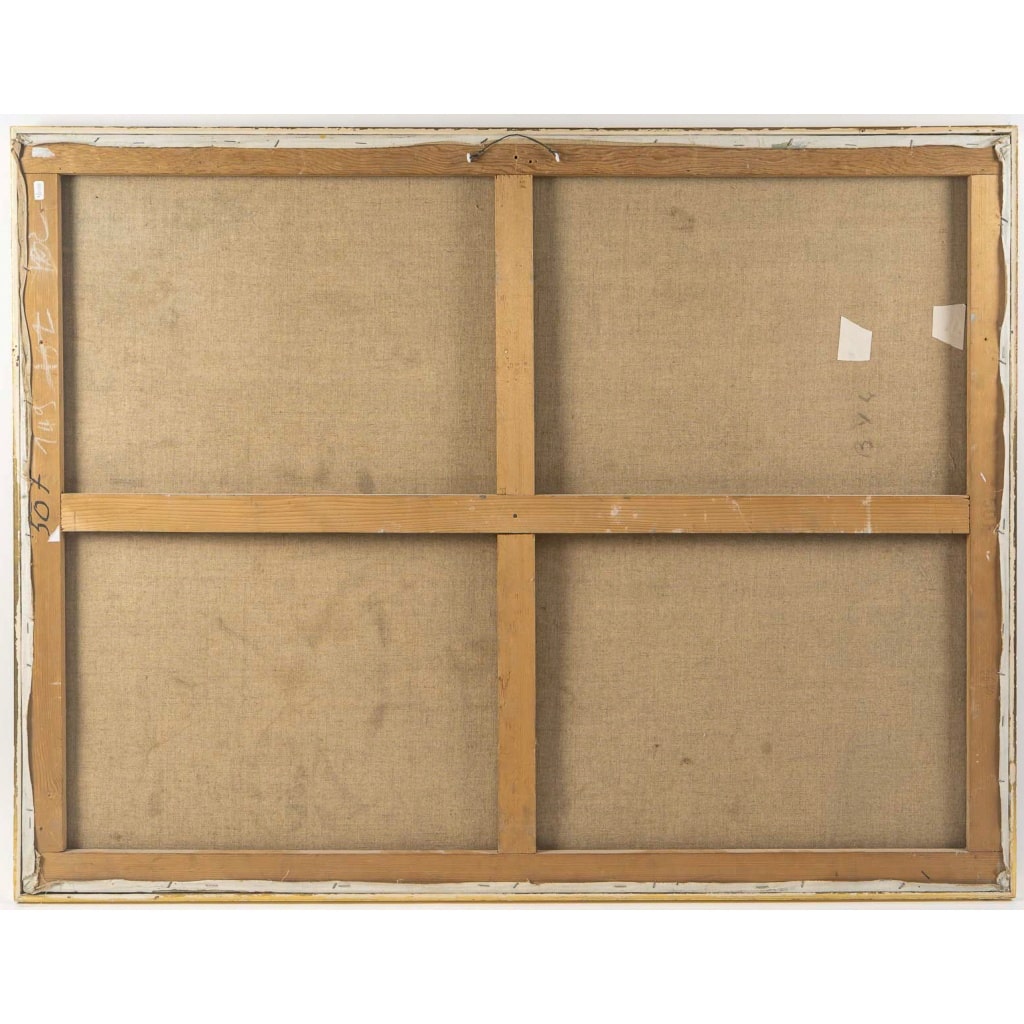 André Planson (1898-1981) – Femme nue alanguie dans un champ de blé, huile sur toile 13