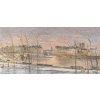 Serge Belloni (1925-2005) – Vue panoramique du Pont Louis-Philippe, des Quais de Seine et de Notre-Dame sous la neige, huile sur bois vers 1997 15 Serge Belloni (1925-2005) – Vue panoramique du Pont Louis-Philippe, des Quais de Seine et de Notre-Dame sous la neige, huile sur bois vers 1997 15